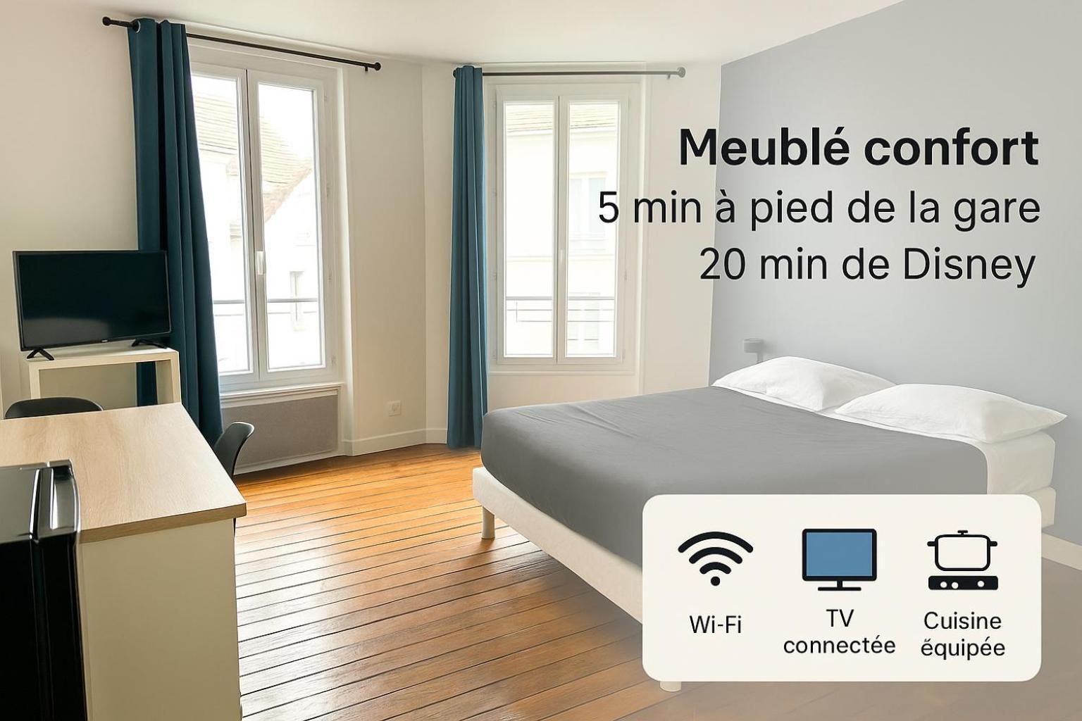 Appartement Maciet 2- Centre Ville Meaux-Gare-Disney Eksteriør bilde